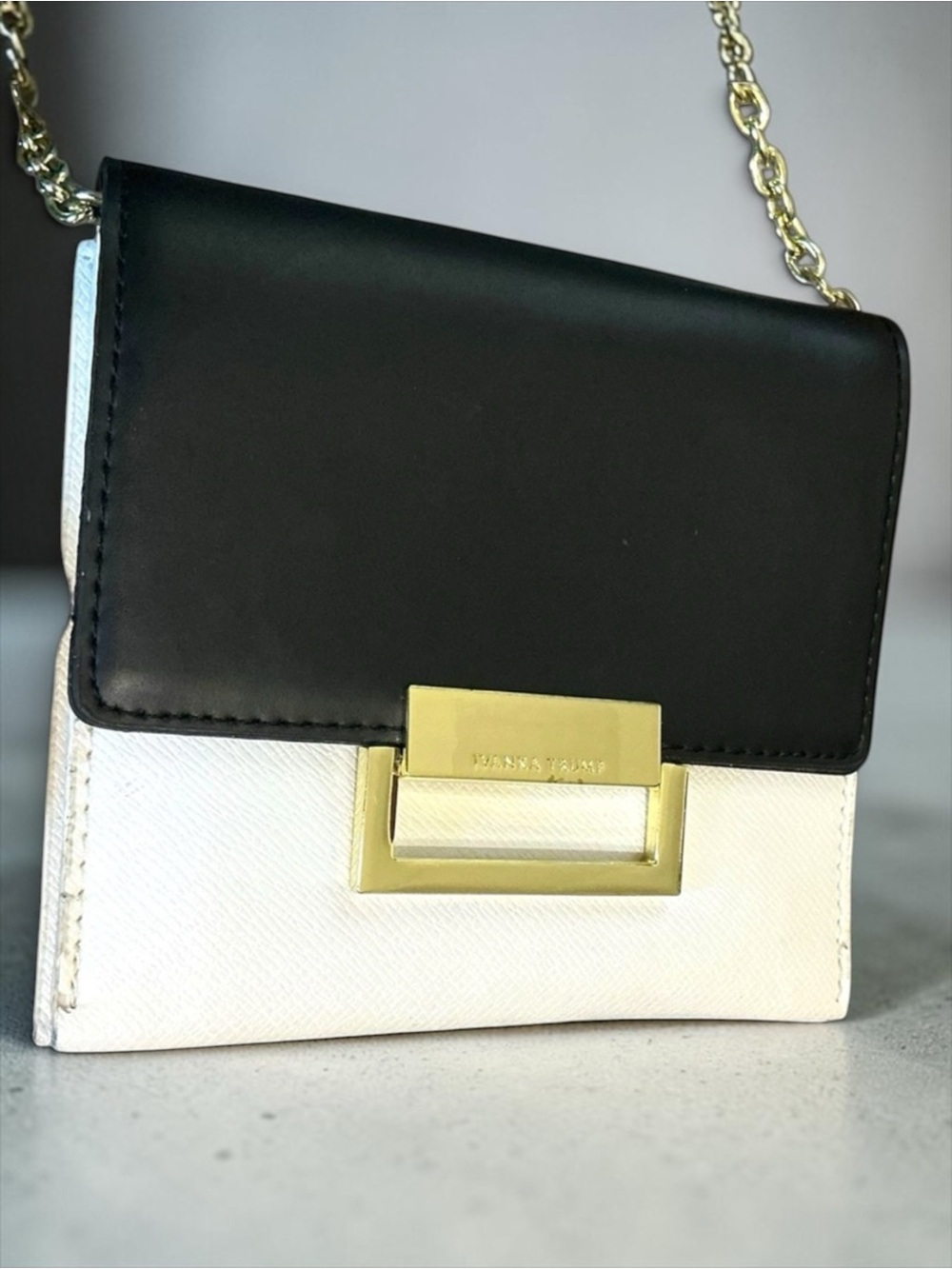 Ivanka Trump Two-Tone Vegan Leather Crossbody